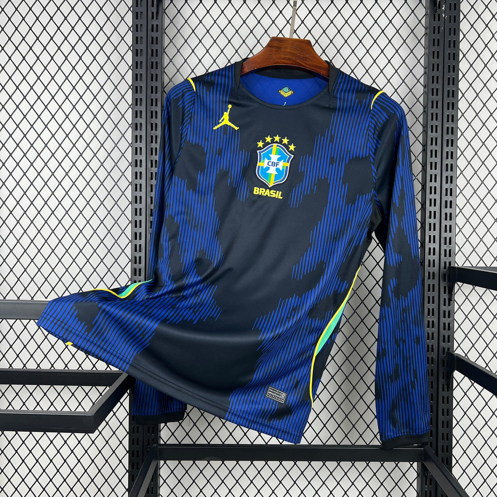 Maillot Brésil extérieur manches longues Coupe du monde 2026
